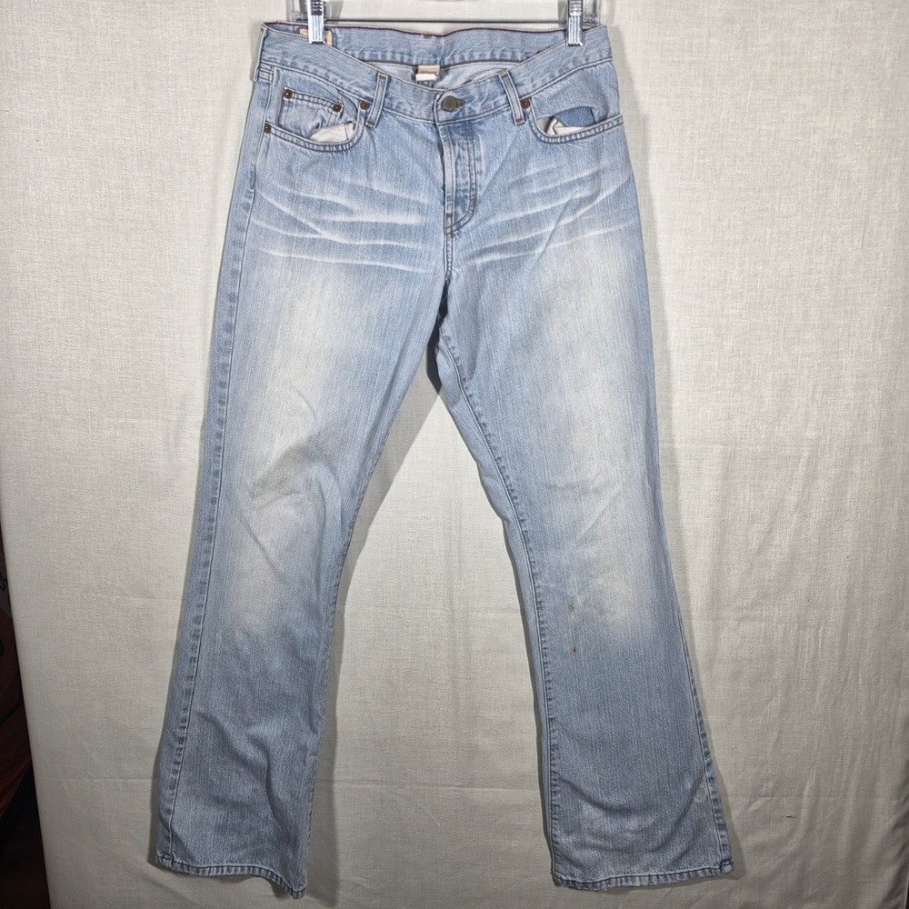 Vintage Abercrombie & Fitch Jeans Womens 10L Bootcut Light Wash Y2K Made in USA